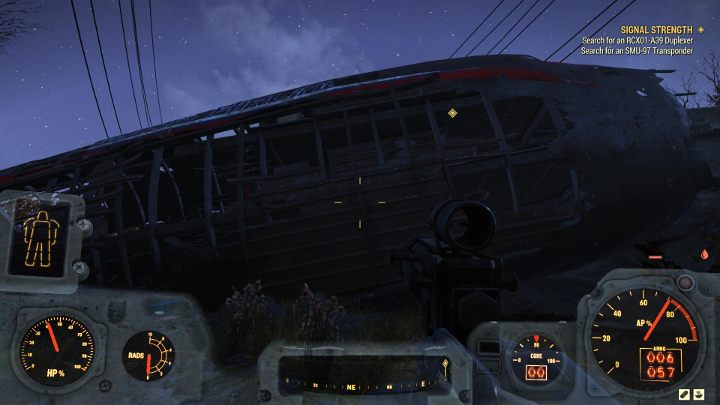 Transponder odnajdziesz we wraku samolotu w lokacji 98 NAR Regionalne - Siła Sygnału - Solucja do Fallout 76 - Fallout 76 - poradnik do gry