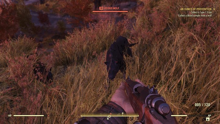 Wilki znajdują najdalej od Centrum Medycznego, a poza tym jest to najsilniejszy przeciwników z tej trójki - Uncja prewencji - Solucja do Fallout 76 - Fallout 76 - poradnik do gry