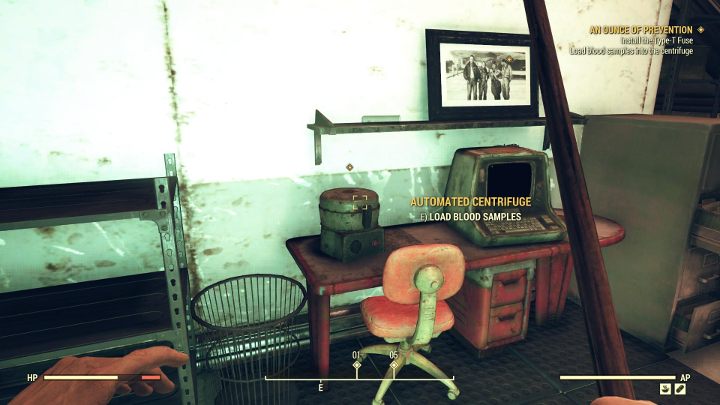 Po wykonaniu wszystkich powyższych celów, możesz wracać do Centrum Medycznego AVR i ponownie zejść na dół do laboratorium - Uncja prewencji - Solucja do Fallout 76 - Fallout 76 - poradnik do gry