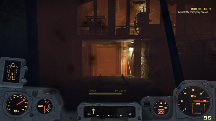 W miejscu widocznym na powyższym obrazku musisz zacząć kierować się w dół - W ogień - Solucja do Fallout 76 - Fallout 76 - poradnik do gry