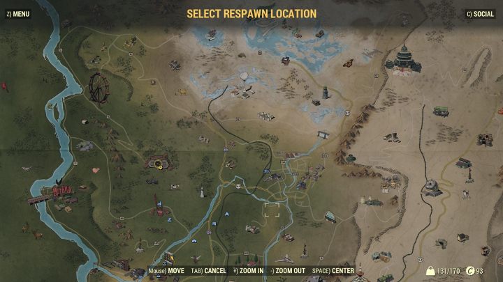 Po śmierci możesz odrodzić się we wcześniej odkrytych lokacjach. - Porady na start - Fallout 76 - Fallout 76 - poradnik do gry