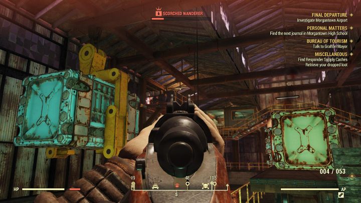 Korona przy nazwie oznacza, że masz do czynienia z minibossem. - Porady na start - Fallout 76 - Fallout 76 - poradnik do gry