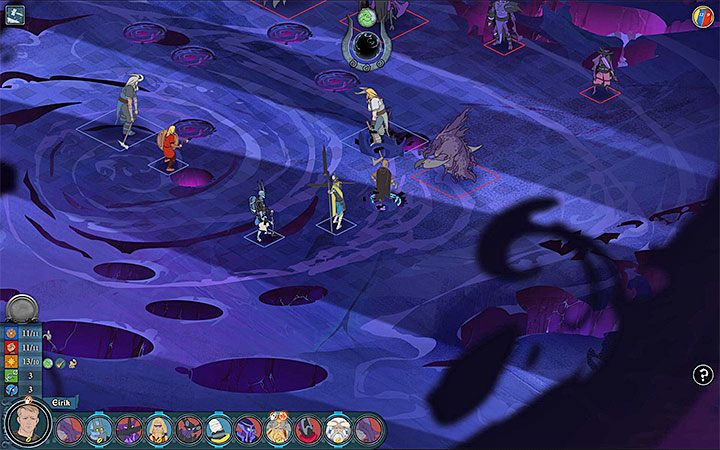 Niedługo po rozpoczęciu podróży powinna załączyć się pierwsza scena powiązana z Dytchem, którego noga utknie w dziurze - Rozdział 21 | Opis przejścia gry The Banner Saga 3 - The Banner Saga 3 - poradnik do gry