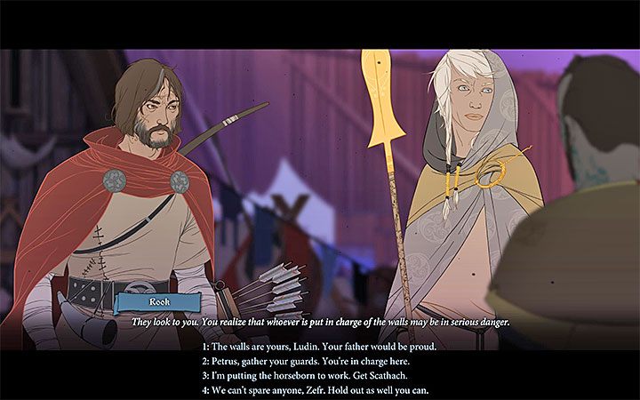 Po wygranej bitwie załączy się nowa scena z rozmowy, w której weźmie udział m - Rozdział 21 | Opis przejścia gry The Banner Saga 3 - The Banner Saga 3 - poradnik do gry