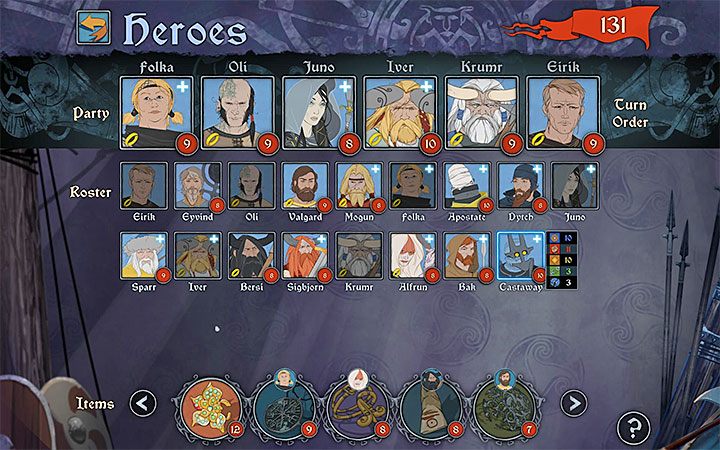 Tak samo jak i w poprzednich grach z serii Banner Saga w trójce do każdej bitwy możesz wystawić sześciu bohaterów - Rozwój postaci w The Banner Saga 3 - The Banner Saga 3 - poradnik do gry