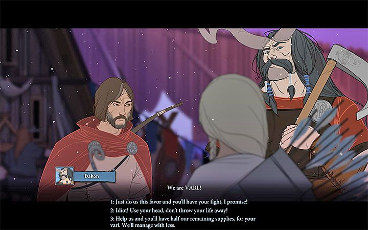 Po walkach głównego bohatera powinien zatrzymać Tryggvi - Rozdział 18 | Opis przejścia gry The Banner Saga 3 - The Banner Saga 3 - poradnik do gry