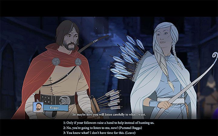 Jeśli spędziłeś zbyt dużo czasu pomagając innym osobom na patrolu to bohaterów dościgną ludzie Ruggi i zamordują Egila - Rozdział 18 | Opis przejścia gry The Banner Saga 3 - The Banner Saga 3 - poradnik do gry