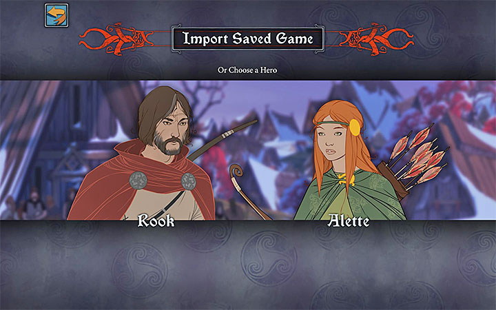 Na przeniesienie postępów z dwóch poprzednich części serii możesz zdecydować się tuż po rozpoczęciu nowej kampanii w The Banner Saga 3, a konkretnie tuż po wyświetleniu ekranu z powyższego obrazka - The Banner Saga 3 - poradnik do gry