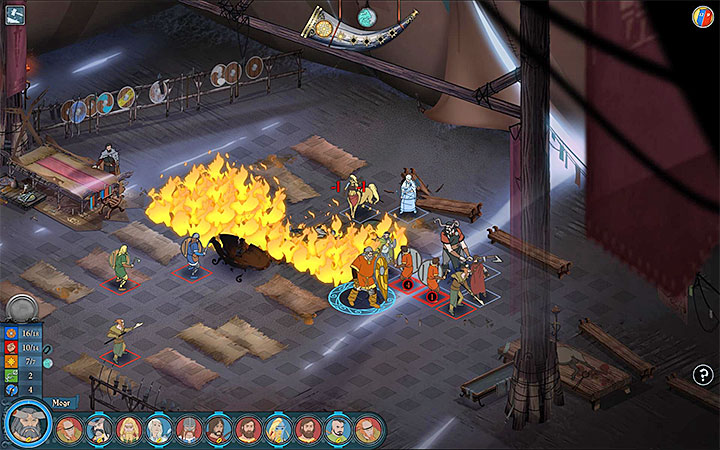 Po pomyślnym odparciu ataku Oddleif przepuści szturm na namiot Ruggi i zmuszony zostaniesz do rozegrania w tej lokacji kolejnej potyczki - Rozdział 16 | Opis przejścia gry The Banner Saga 3 - The Banner Saga 3 - poradnik do gry