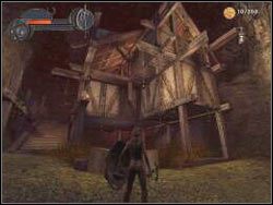 Wracaj na dół (możesz zeskoczyć, nie jest tu wysoko) i idź dalej - OUTLAND WASTES | JASNA STRONA | Enclave - Enclave - poradnik do gry