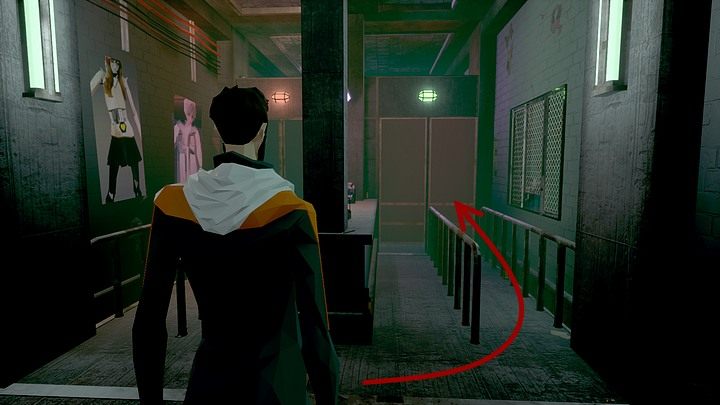 Po rozmowie z bywalczynią klubu należy już tylko zagadnąć wykidajłę i przejść przez bramkę - Poniedziałek, 13 stycznia 2048 roku, Berlin, Sektor 36, Doomsday | State of Mind - State of Mind - poradnik do gry