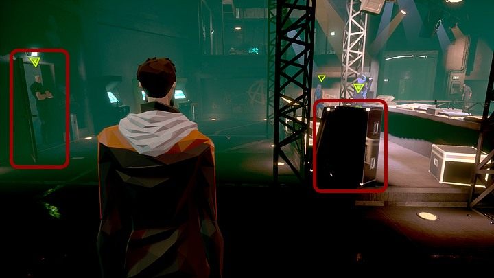 Następnie od miejsca, gdzie podryguje Mina, przejdź kawałek dalej w prawo, do stanowiska DJ-a (a w zasadzie VJ-a) - Poniedziałek, 13 stycznia 2048 roku, Berlin, Sektor 36, Doomsday | State of Mind - State of Mind - poradnik do gry