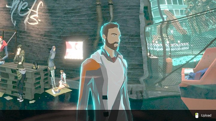 Tak jak poprzednio najłatwiej kierować się wygladem podłoża, które przypomina mokry asfalt. - Wtorek, 14 stycznia 2048 roku, Berlin, apartament Richarda Nolana - State of Mind - poradnik do gry