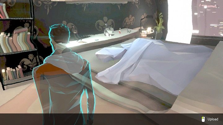 Tradycyjnie zwracaj uwagę na to, by pokryta beżowym linoleum i kremowo-łososiowm dywanem podłoga stanowiła jednolitą całość. - Wtorek, City5 Central, apartament Adama Newmana, cz. 3 | State of Mind - State of Mind - poradnik do gry