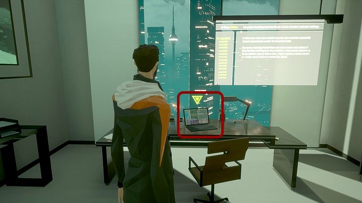 Następnie podejdź do swojego laptopa, by połączyć się z Adamem - kiedy się to uda, porozmawiaj z nim (osiągnięcie Face to Face) - Poniedziałek, 13 stycznia 2048 roku, Berlin, apartament Richarda Nolana, cz. 2 - State of Mind - poradnik do gry