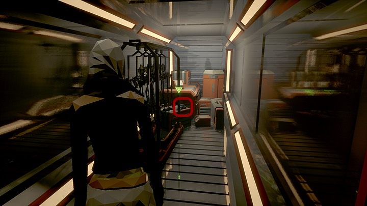 Zaraz obok wejdź do metalowego boksu - stoją tu różnej wielkość pojemniki z tworzywa, z jednego z nich zabierz baterię termojądrową - Czwartek, Montauk, Long Island, Robotics Lab | State of Mind - State of Mind - poradnik do gry