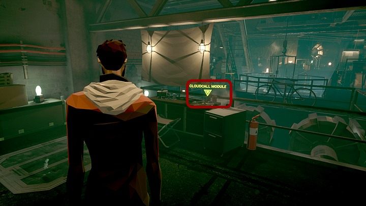 By z nim porozmawiać, potrzebujesz jeszcze specjalnego modułu łączącego z chmurą - zejdź więc w stronę windy, ale nie wchodź do niej, tylko omiń ją i skieruj się do widocznego za nią pomieszczenia, gdzie poszukiwany moduł leży na stole - Piątek, 17 stycznia 2048, Berlin, kwatera główna organizacji Breakpoint - State of Mind - poradnik do gry