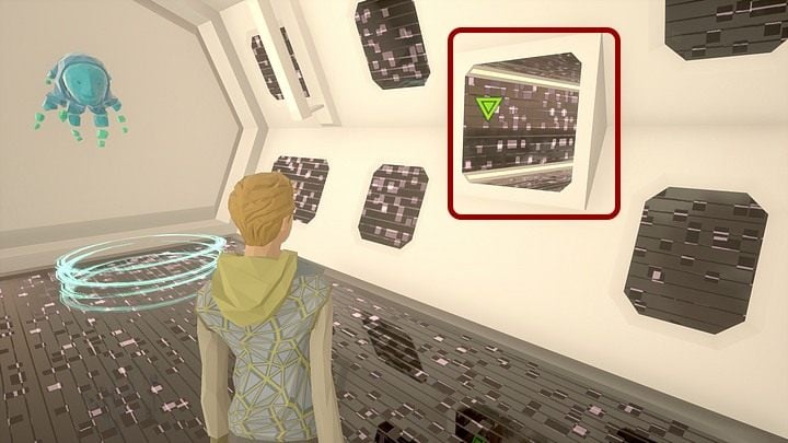 W korytarzu, w którym się tym samym znajdziesz, zauważ na ścianie (po lewej, kiedy stoisz w kręgu) wylot szybu wentylacyjnego, którym ponownie możesz posłać Henryego - Sobota, City5 Central, Kopuła | State of Mind - State of Mind - poradnik do gry