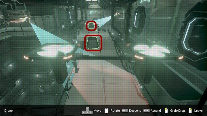 Oczywiście to samo należy zrobić w związku z drugą kamerą - przenieść kolejny taki pojemnik w jej pobliże i tam go zostawić (możliwie po prawej) - Czwartek, 16 stycznia 2048 roku, Montauk, Long Island, Storage Section - State of Mind - poradnik do gry