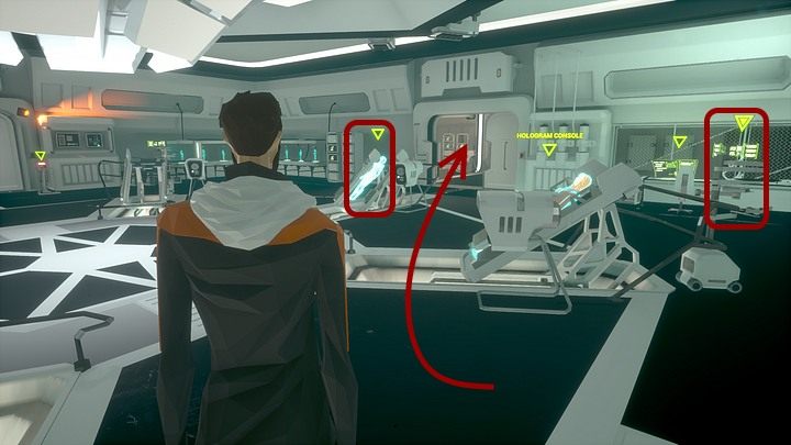 Wszedłszy do laboratorium rzeczywistości wirtualnej, rozejrzyj się wokół - Czwartek, 16 stycznia 2048 roku, Montauk, Long Island, Virtual Reality Lab - State of Mind - poradnik do gry