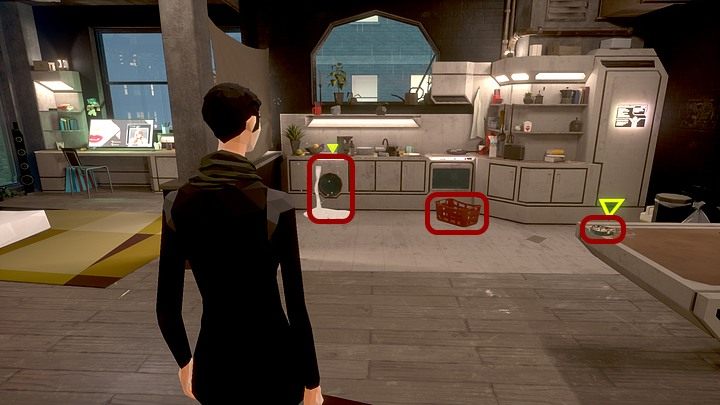 Spróbuj wyłączyć pralkę, a gdy to się nie uda, przesuń kosz na pranie pod pralkę - to poskutkuje - Środa, 22 lutego 2045 roku, New York City, Queens, apartament Angeli Davis - State of Mind - poradnik do gry