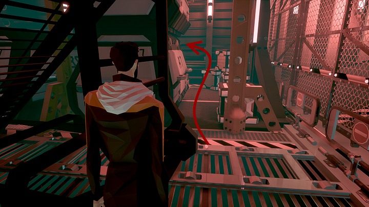 By mieć większe szanse go znaleźć, skieruj się do samego końca w lewo (do barierek ze znakiem zakazu wjazdu) i tam skręć w lewo, wchodząc w głąb, pomiędzy kontenerami po lewej i siatką po prawej - Piątek, 17 stycznia 2048, New York City - Berlin, SkyWhale - State of Mind - poradnik do gry