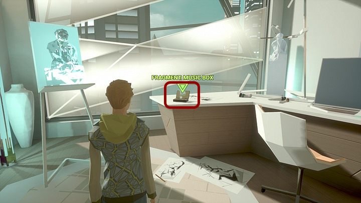 Teraz przejdź do pokoju Amy - tu na biurku (po lewej) czeka następny fragment danych: pozytywka - Sobota, City5 Central, apartament Adama Newmana | State of Mind - State of Mind - poradnik do gry