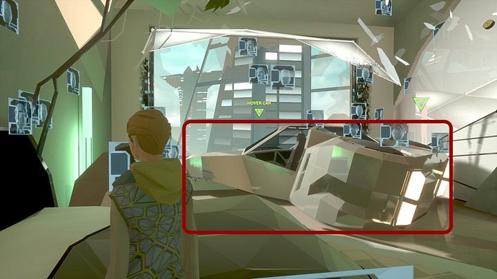 Kiedy Henry poleci spławić Betty (robot medyczny), która przyszła po Johna (możesz w tym czasie odsłuchać wiadomość głosową od ciotki Joan), w sypialni Adama i Amy wyląduje poduszkowiec (pojawi się też zatrzęsienie wiadomości, niektóre z nich da się przeczytać, a jeśli wejdziesz do pokoju Johna, z j - Sobota, City5 Central, apartament Adama Newmana | State of Mind - State of Mind - poradnik do gry