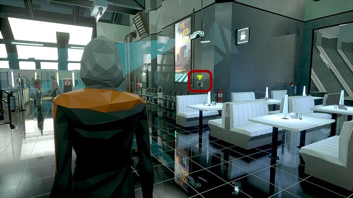 Maszeruj w stronę owego pociągu, mijając po prawej rzędy białych stolików w kawiarni - Środa, Berlin, Sektor 12, Port Komunikacyjny | State of Mind - State of Mind - poradnik do gry