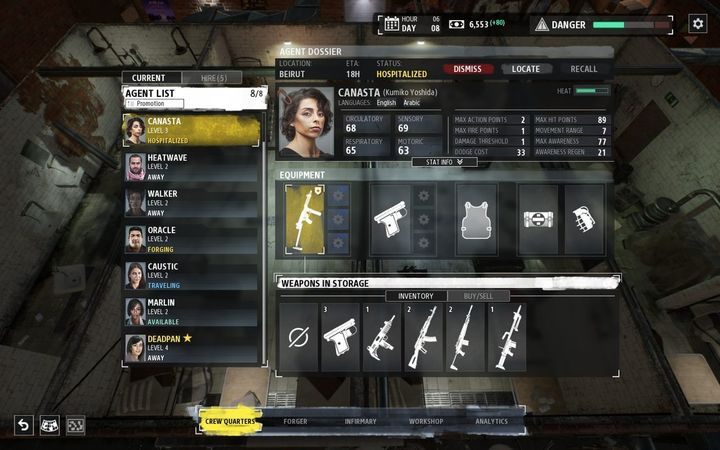 Podczas rozgrywania tury na mapie taktycznej powinieneś rozglądać się za 2 przedmiotami/miejscami - Phantom Doctrine - poradnik do gry