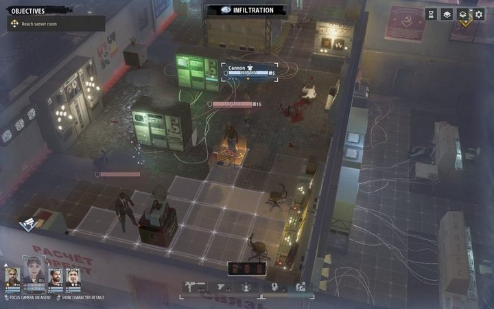 W serwerowni jest jeden strażnik, którego łatwo obejść - Rozdział VI | Opis przejścia kampanii KGB w Phantom Doctrine - Phantom Doctrine - poradnik do gry