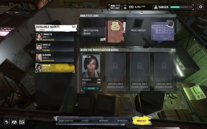 To pomieszczenie służy do analizy dowodów i materiałów - Ulepszanie bazy w grze Phantom Doctrine - Phantom Doctrine - poradnik do gry