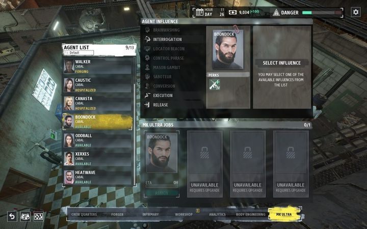 MK Ultra to pomieszczenie, w którym możesz wpływać na swoich agentów - Ulepszanie bazy w grze Phantom Doctrine - Phantom Doctrine - poradnik do gry