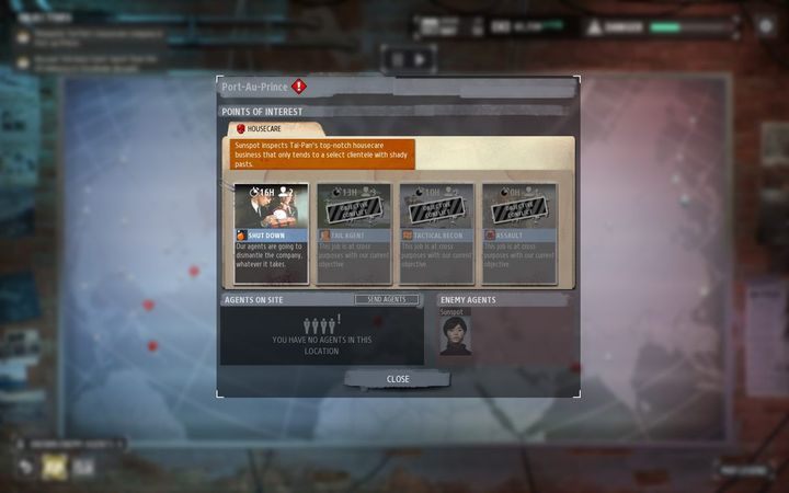 Po zniszczeniu biznesu przeciwnika, Sunspot wynajmuje prywatny samolot - leci na spotkanie z lokalnymi przywódcami karteli - Rozdział III | Opis przejścia kampanii KGB w Phantom Doctrine - Phantom Doctrine - poradnik do gry