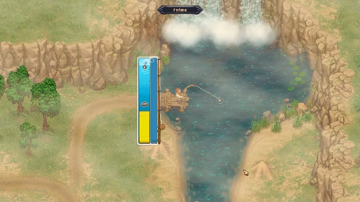 Chwilę później pojawi się mini gierka, która będzie wymagała klikania myszką - Jak łowić ryby w Graveyard Keeper? - Graveyard Keeper - poradnik do gry