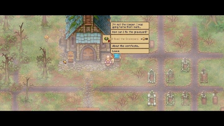 Episcop zawsze przychodzi na cmentarz i czeka na ciebie pod kościołem - Kiedy pojawiają się specjalne postacie NPC w Graveyard Keeper? - Graveyard Keeper - poradnik do gry