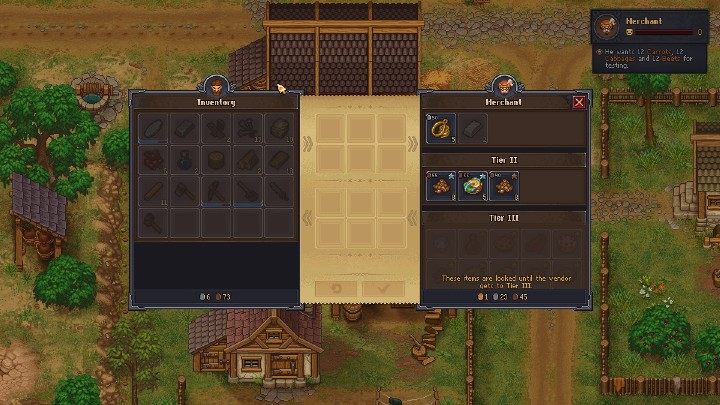 Merchant zawsze czeka na ciebie pod karczmą The Dead Horse - Kiedy pojawiają się specjalne postacie NPC w Graveyard Keeper? - Graveyard Keeper - poradnik do gry