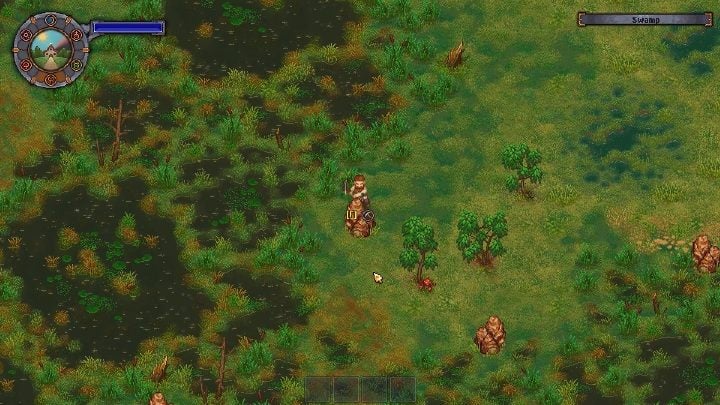 Po stworzeniu mostu możesz przejść na jego drugą stronę - Jak i gdzie wydobywać żelazo w grze Graveyard Keeper? - Graveyard Keeper - poradnik do gry