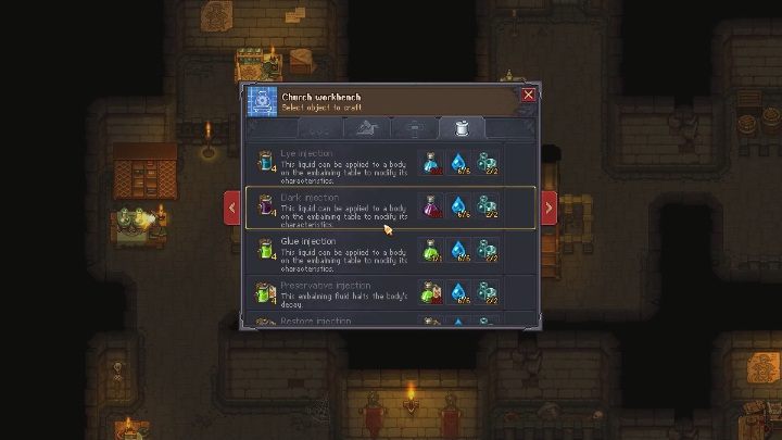 Musisz pamiętać, że każde zwłoki posiadają jakość określoną białymi i czerwonymi czaszkami - Poprawianie jakości zwłok i balsamowanie w Graveyard Keeper - Graveyard Keeper - poradnik do gry