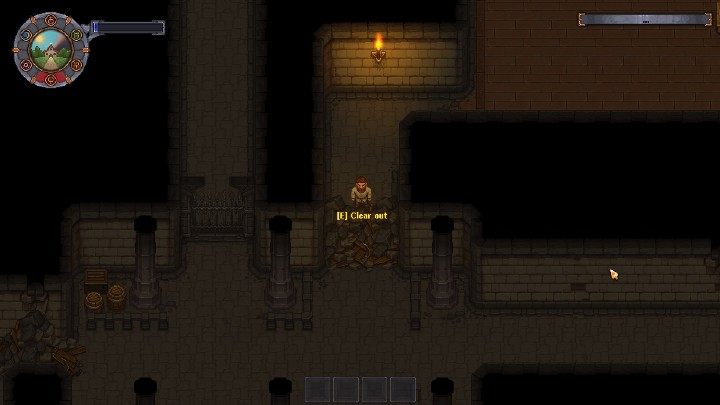 Przejście do miasta znajdziesz w podziemiach, pod domem - Jak odblokować skrót do miasta w grze Graveyard Keeper? - Graveyard Keeper - poradnik do gry