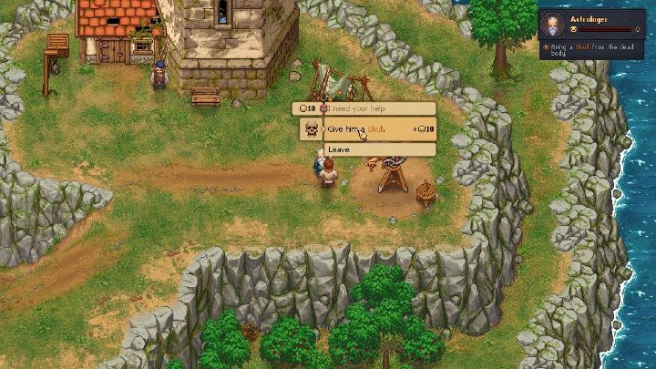 Po wydobyciu z ciała czaszki będziesz musiał udać się do Astrologa - Lochy i dungeony w Graveyard Keeper - Graveyard Keeper - poradnik do gry