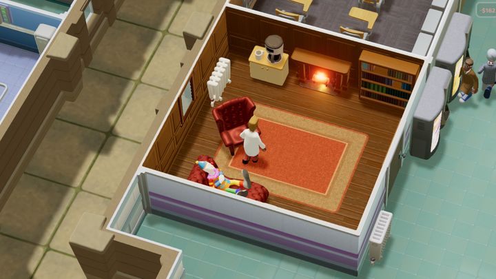 W tym pomieszczeniu leczeni są pacjenci, u których stwierdzono zaburzenia psychiczne - Gabinety i pomieszczenia w Two Point Hospital - Two Point Hospital - poradnik do gry