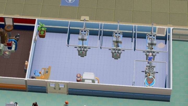 Oddział ortopedyczny służy do leczenia wszelakiej maści złamań - Gabinety i pomieszczenia w Two Point Hospital - Two Point Hospital - poradnik do gry
