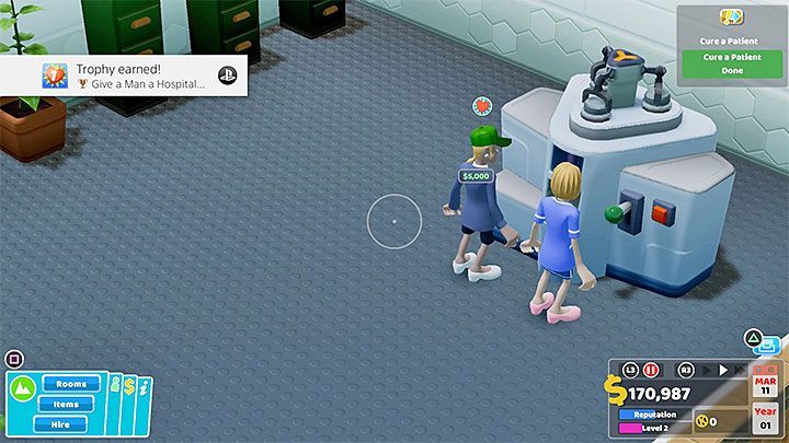 Rodzaj trofeum: brązowe - Osiągnięcia i trofea w Two Point Hospital - Two Point Hospital - poradnik do gry