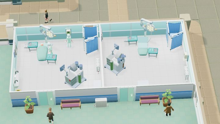 Oddziały chirurgiczne będą stanowić podstawowe pomieszczenia w Smogley. - Porady do misji - solucja Two Point Hospital - Two Point Hospital - poradnik do gry