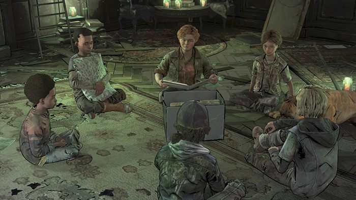 W porównaniu do poprzednich Aktów, w tym jest zdecydowanie najwięcej do słuchania - Solucja Rozdział 2 Broken Toys Epizod 3 - Walking Dead Ostatni Sezon - The Walking Dead The Final Season - poradnik do gry