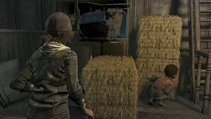 Już na samym początku Clementine niemal da się złapać zbirowi - Solucja Rozdział 3 Broken Toys Epizod 3 - Walking Dead Ostatni Sezon - The Walking Dead The Final Season - poradnik do gry