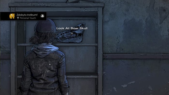 Po wyjściu z pokoju skieruj się w stronę cmentarza, a dokładnie na grób Marlona - Trofea i osiągnięcia Epizodu 2 The Walking Dead Ostatni Sezon - The Walking Dead The Final Season - poradnik do gry