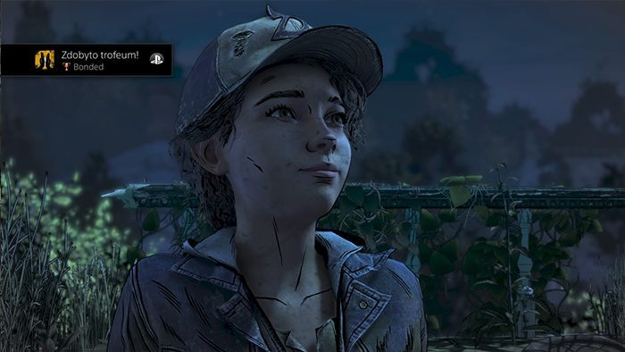 Zasada ta sama co w Bonded, ale wybierzcie tym razem drugą opcję dialogową - I have feelings for you i [Kiss her] - Trofea i osiągnięcia Epizodu 2 The Walking Dead Ostatni Sezon - The Walking Dead The Final Season - poradnik do gry