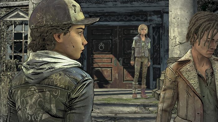 Po śmierci Marlona, Clem rozmawia z AJem i macie trzy opcje dialogowe do wyboru, które się mocno rozgałęziają w zależności od wyboru i większość z nich zmienia nastawienie protagonistów do reszty - Solucja i ważne wybory Epizodu 2 The Walking Dead Ostatni Sezon - The Walking Dead The Final Season - poradnik do gry